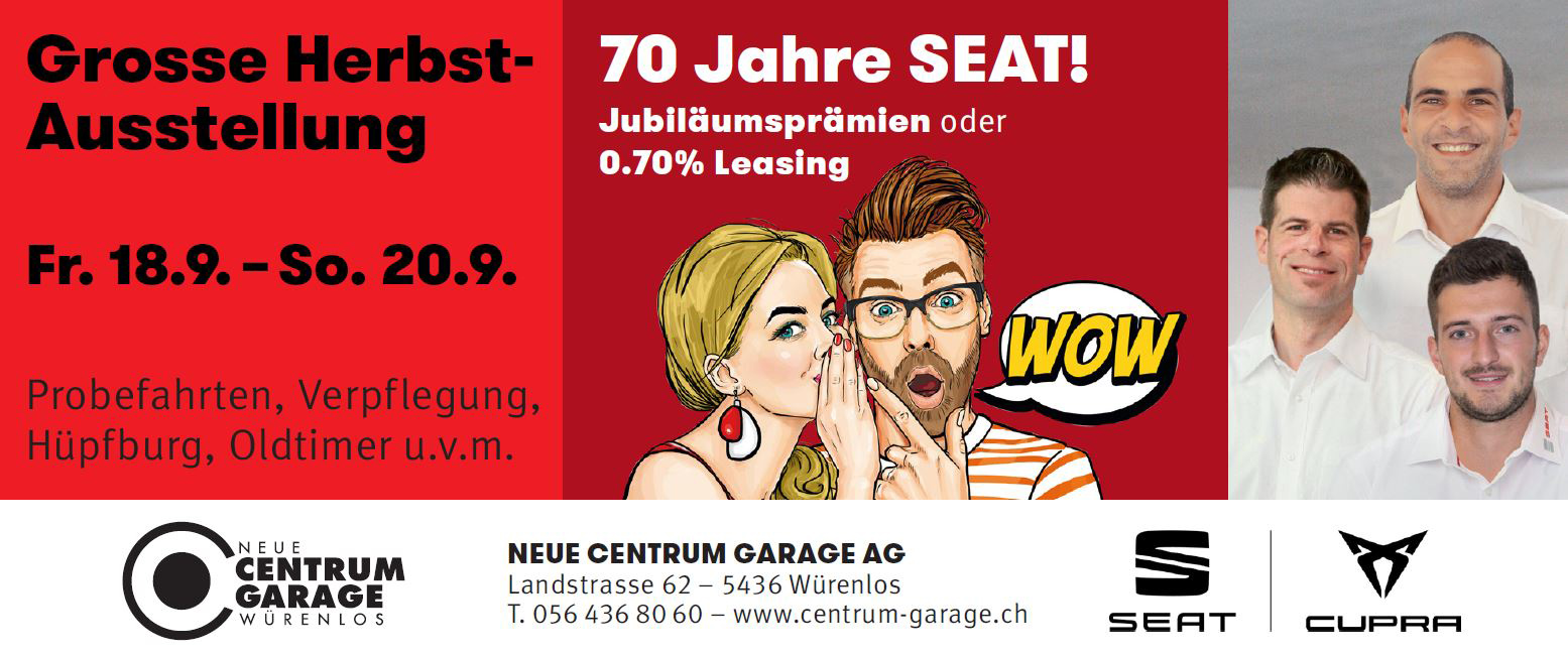GROSSE HERBSTAUSSTELLUNG VOM 18. - 20. SEPTEMBER