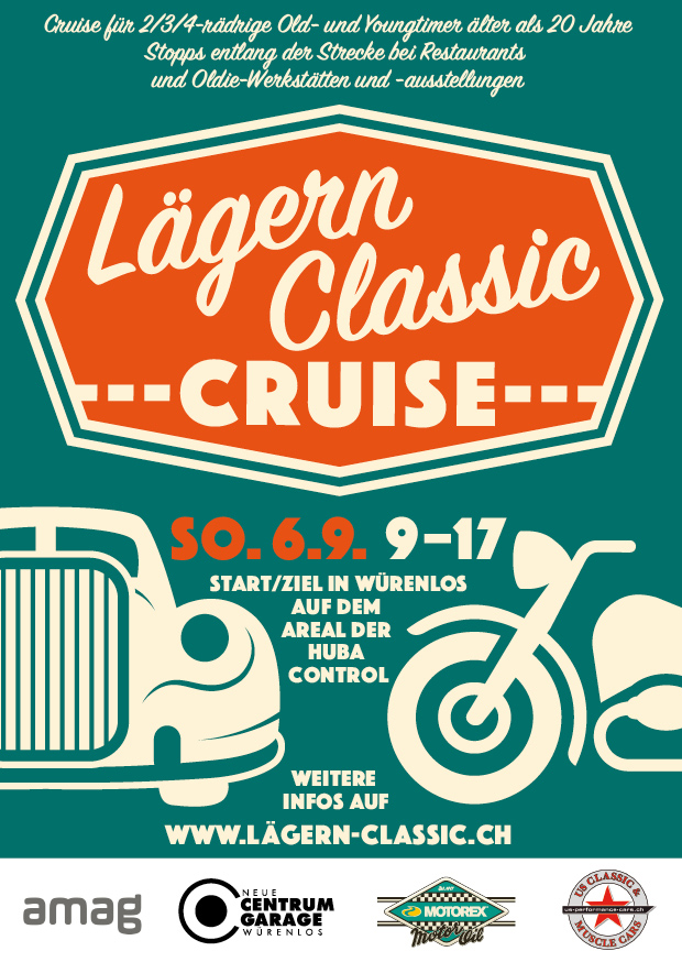 LÄGERN CLASSIC CRUISE AM SONNTAG, 6. SEPTEMBER 2020