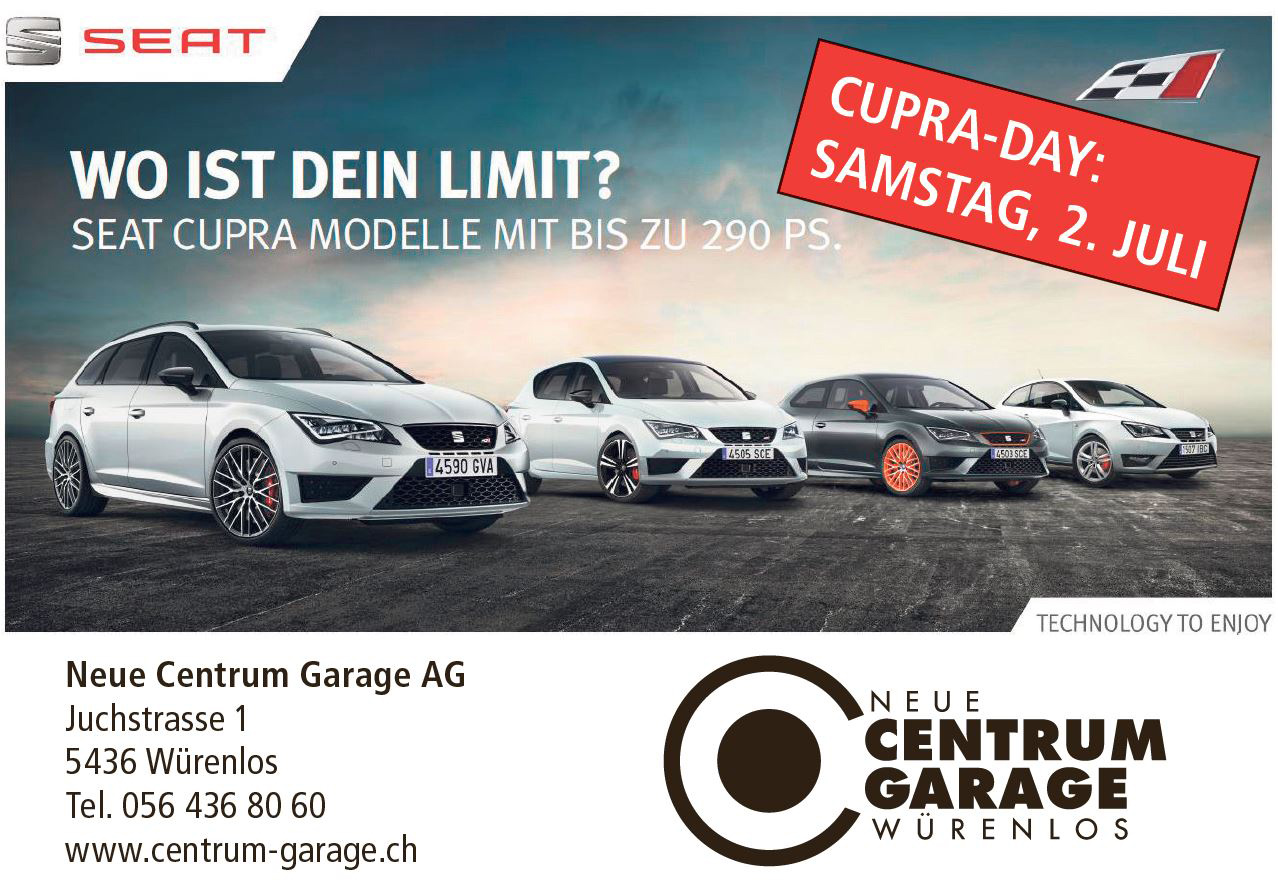 CUPRA-DAY VOM SAMSTAG, 2. JULI